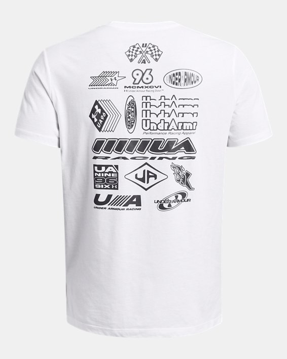 Men's UA Launch Short Sleeve in White image number 3